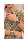 BREEZE Divinia Crystals Chronograph Two Tone Stainless Steel Bracelet