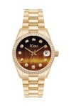 JCOU Gliss Crystals Gold Stainless Steel Bracelet