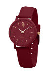 U.S.POLO Lucy Red Silicone Strap