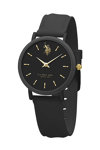 U.S.POLO Lucy Black Silicone Strap