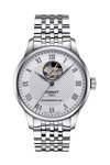 TISSOT T-Classic Le Locle Open Heart Automatic Silver Stainless Steel Bracelet