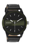 OOZOO Timepieces Black Leather Strap