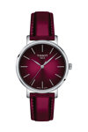 TISSOT T-Classic Everytime Bordeaux Leather Strap
