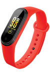 DAS.4 CN40 Fitness Tracker Red Silicone Strap