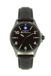 BEN SHERMAN Mens Black Leather Strap