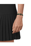 TISSOT T-Lady Lovely Round Green Leather Strap