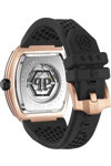 PHILIPP PLEIN The Skeleton Automatic Black Rubber Strap