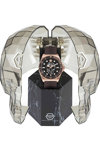 PHILIPP PLEIN The Skull Diver Brown Rubber Strap