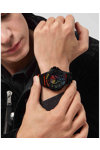 PHILIPP PLEIN The Skull Crystals Black Rubber Strap