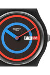 SWATCH Gent Biosourced Circling Black Black Silicone Strap