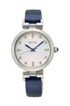 SEIKO Caprice Diamonds Blue Leather Strap