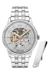 LUCIEN ROCHAT Iconic Automatic Silver Stainless Steel Bracelet Gift Set