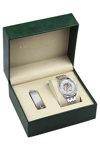 LUCIEN ROCHAT Iconic Automatic Silver Stainless Steel Bracelet Gift Set