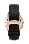 LUCIEN ROCHAT Iconic Chronograph Black Leather Bracelet