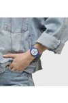 SWATCH All About Dad Blue Silicone Strap Limited Edition