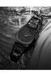 D1 MILANO Ultra Thin Black Stainless Steel Bracelet