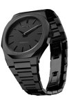 D1 MILANO Ultra Thin Black Stainless Steel Bracelet