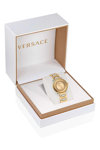 VERSACE Greca Twist Two Tone Stainless Steel Bracelet