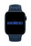 BIKKEMBERGS Small Smartwatch Blue Silicone Strap