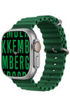 BIKKEMBERGS Big Smartwatch Green Silicone Strap