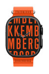 BIKKEMBERGS Big Smartwatch Orange Silicone Strap