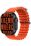 BIKKEMBERGS Big Smartwatch Orange Silicone Strap