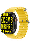 BIKKEMBERGS Big Smartwatch Yellow Silicone Strap