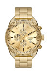 DIESEL Spiked Chronograph Gold Stainless Steel Bracelet