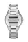 TRUSSARDI Τ-Hawk Dual Time Silver Metallic Bracelet