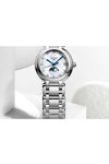 LONGINES PrimaLuna Diamonds Silver Stainless Steel Bracelet