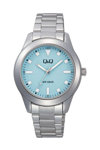 Q&Q Ladies Silver Stainless Steel Bracelet