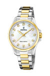 FESTINA Crystals Solar Two Tone Stainless Steel Bracelet