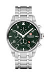 SWISS MILITARY HANOWA Thunderbolt Chronograph Silver Stainless Steel Bracelet