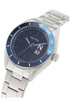 NAUTICA N83 Finn World Silver Stainless Steel Bracelet