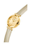 GUESS Array Crystals Gold Leather Strap