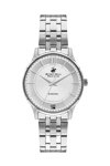 BEVERLY HILLS POLO CLUB Diamond Silver Stainless Steel Bracelet