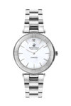 BEVERLY HILLS POLO CLUB Diamond Silver Stainless Steel Bracelet