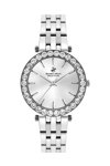 BEVERLY HILLS POLO CLUB Crystals Silver Stainless Steel Bracelet