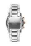 BEVERLY HILLS POLO CLUB Dual Time Silver Stainless Steel Bracelet