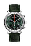 ZEPPELIN LZ 14 Marine Chronograph Green Leather Strap