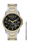 ARMANI EXCHANGE Banks Chronograph Two Tone Stainless Steel Bracelet Gift Set