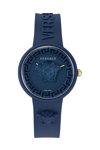 VERSACE Medusa Pop Blue Rubber Strap