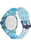 VERSACE Icon Active Chronograph Light Blue Rubber Strap