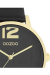 OOZOO Timepieces Black Leather Strap