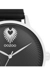 OOZOO Timepieces Black Leather Strap