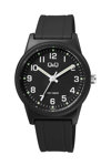 Q&Q Watch Black Plastic Strap