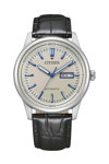 CITIZEN Automatic Black Leather Strap