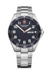 VICTORINOX FieldForce Silver Stainless Steel Bracelet