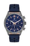 BEVERLY HILLS POLO CLUB Blue Leather Strap