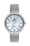 BEVERLY HILLS POLO CLUB Diamond Silver Stainless Steel Bracelet